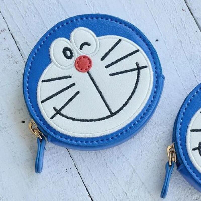 Embroidery Wallet - Carteira de Moedas Doraemon Dorami em