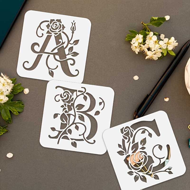 Embroidery Alphabet Designs - Conjunto de 36 Letras do Alfabeto