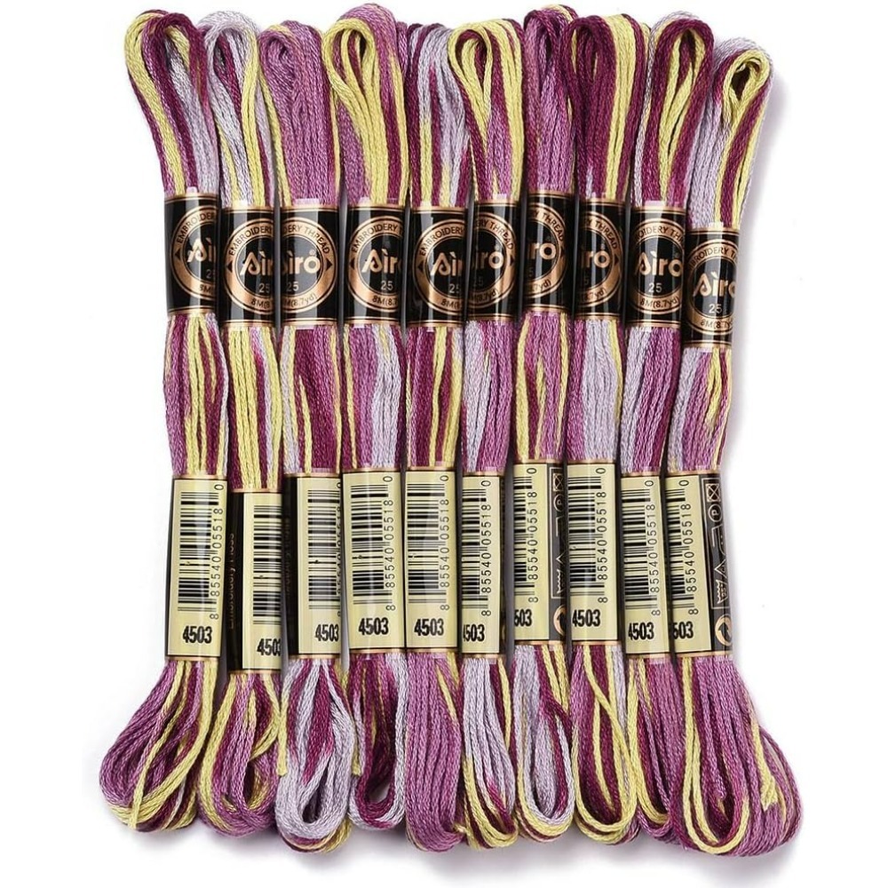 Embroidery Gradient - 6 fios roxo variegado bordado fio