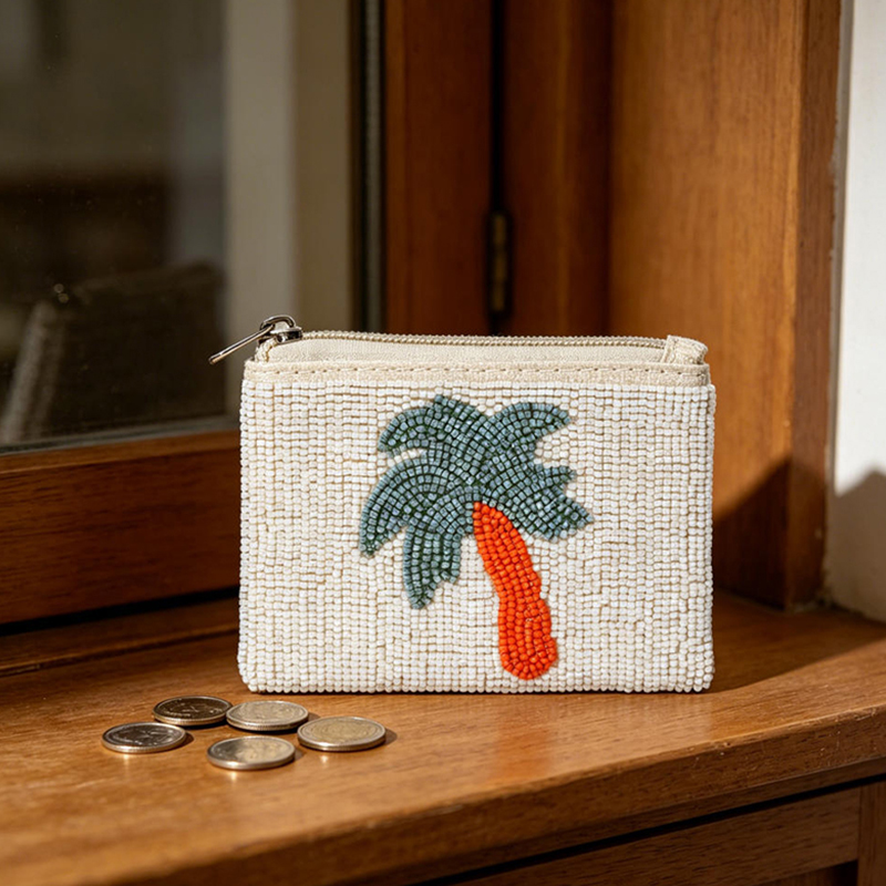 Embroidery Wallet - Bolsa de Moedas Boêmia com Bordado
