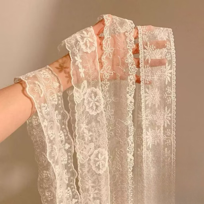 Embroidery Premium - Novo Lenço Longo Preto e Branco