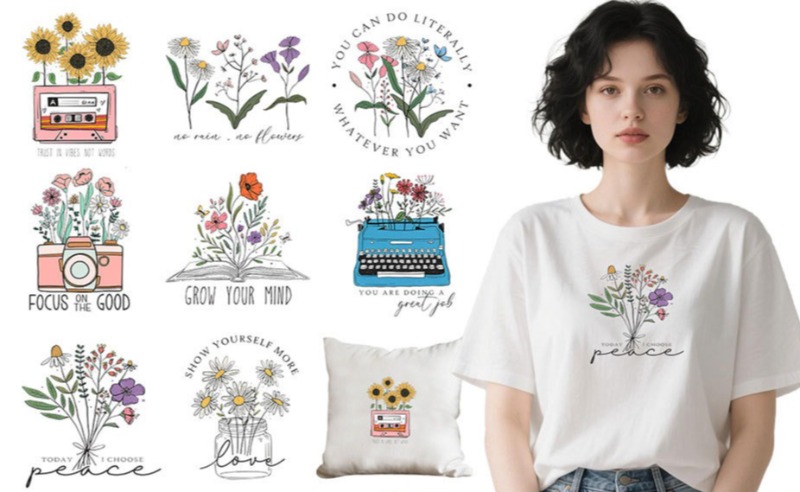 Embroidery Tshirt - Adesivos Termocolantes de Transferência Térmica com