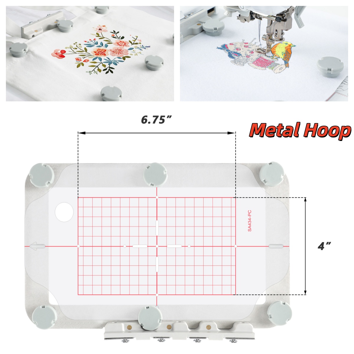 Embroidery Zone - Aro Magnético de Bordado em Metal