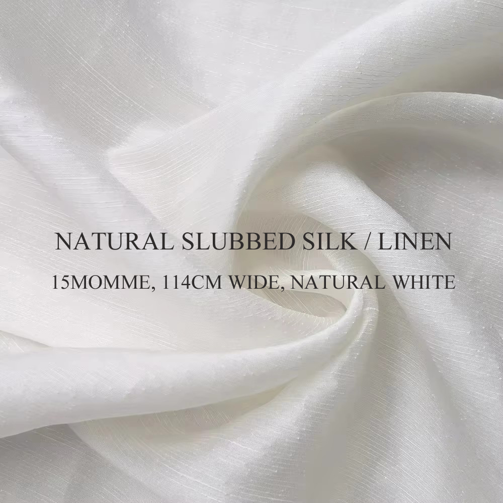 Linen Fabric Natural - Tecido de Linho e Seda Mulberry