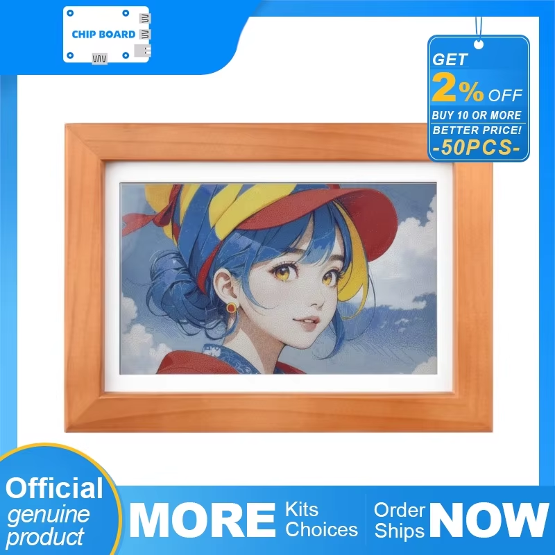 Frame Display Wood - Waveshare ESP32-S3 PhotoPainter: display de papel