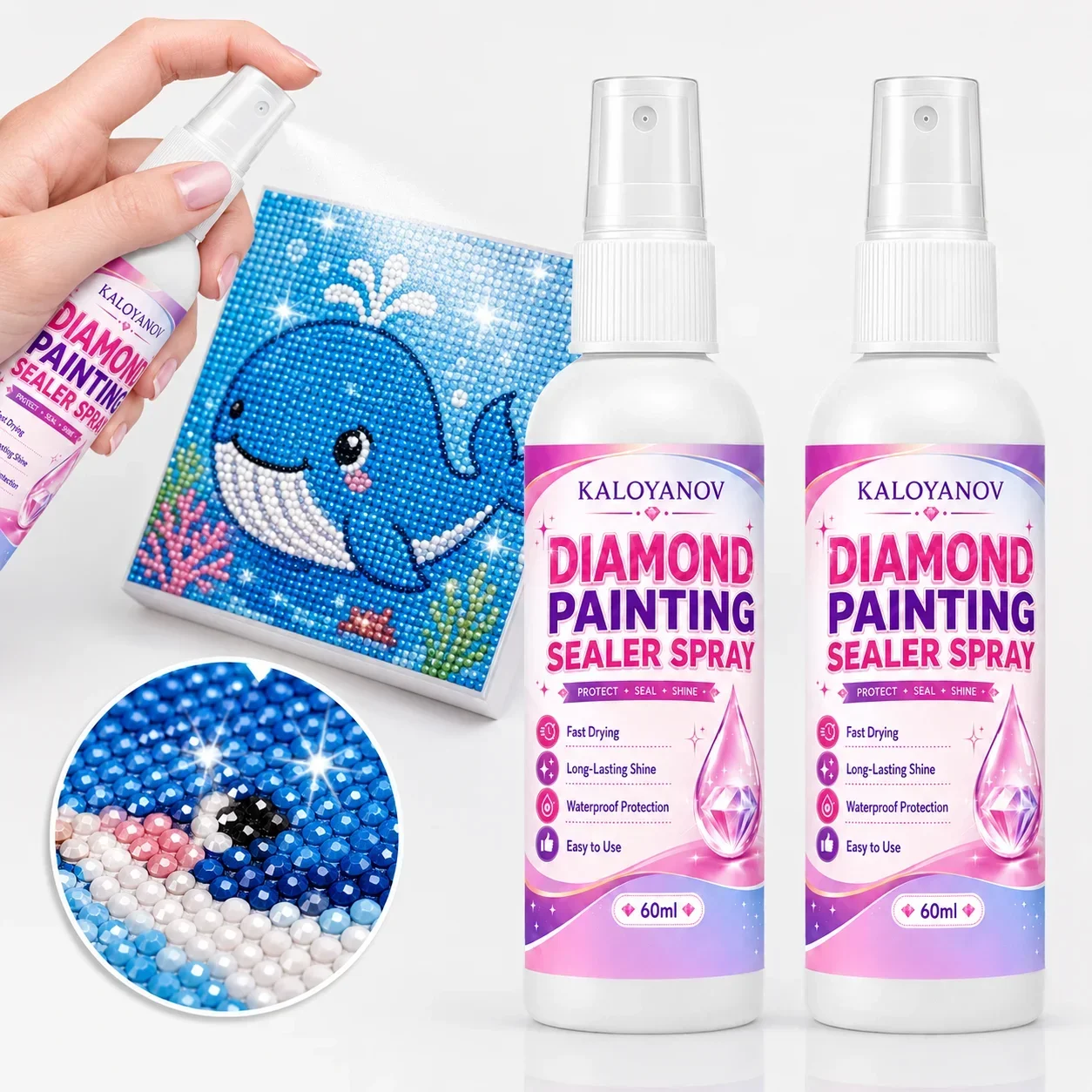 Embroidery Kit Starter - Spray Selante para Pintura em Diamante