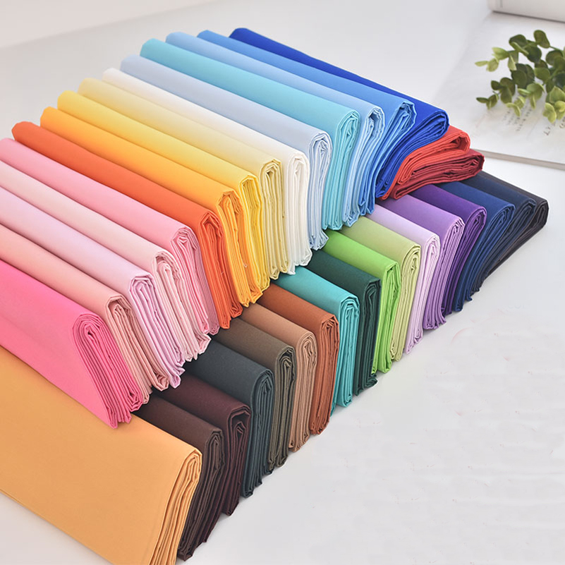 Linen Fabric Natural - Tecido de Algodão Poplin em Cores