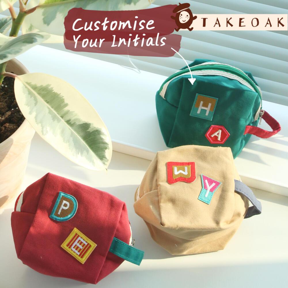 Embroidery Alphabet - Bolsa Mini de Lona com Zíper