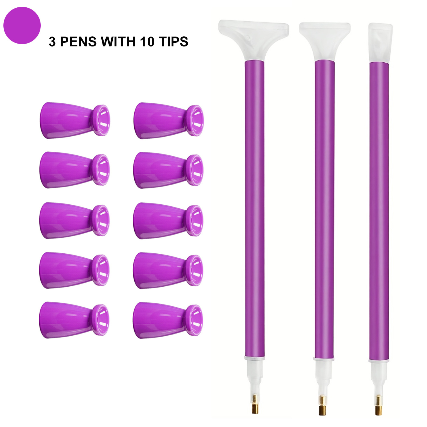 Embroidery Kit Starter - Conjunto de 10 Pontas de Silicone