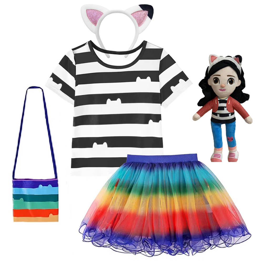 Embroidery House - Conjuntos de saia infantil Gabby Doll