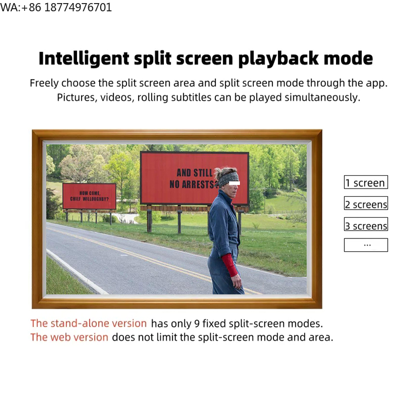 Frame Display Wood - Atacado: Porta-Retrato Digital com Tela IPS