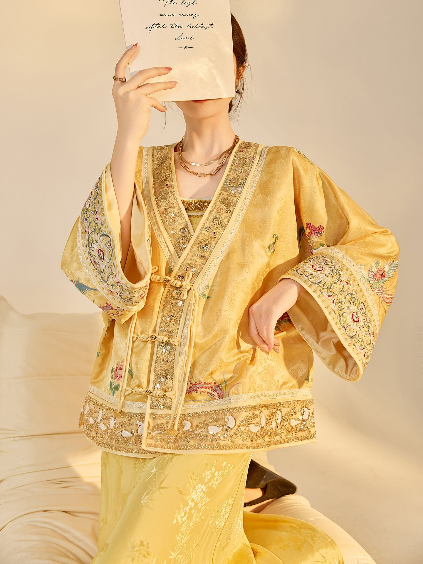 Embroidery Jacket - Nova Jaqueta Feminina de Outono com