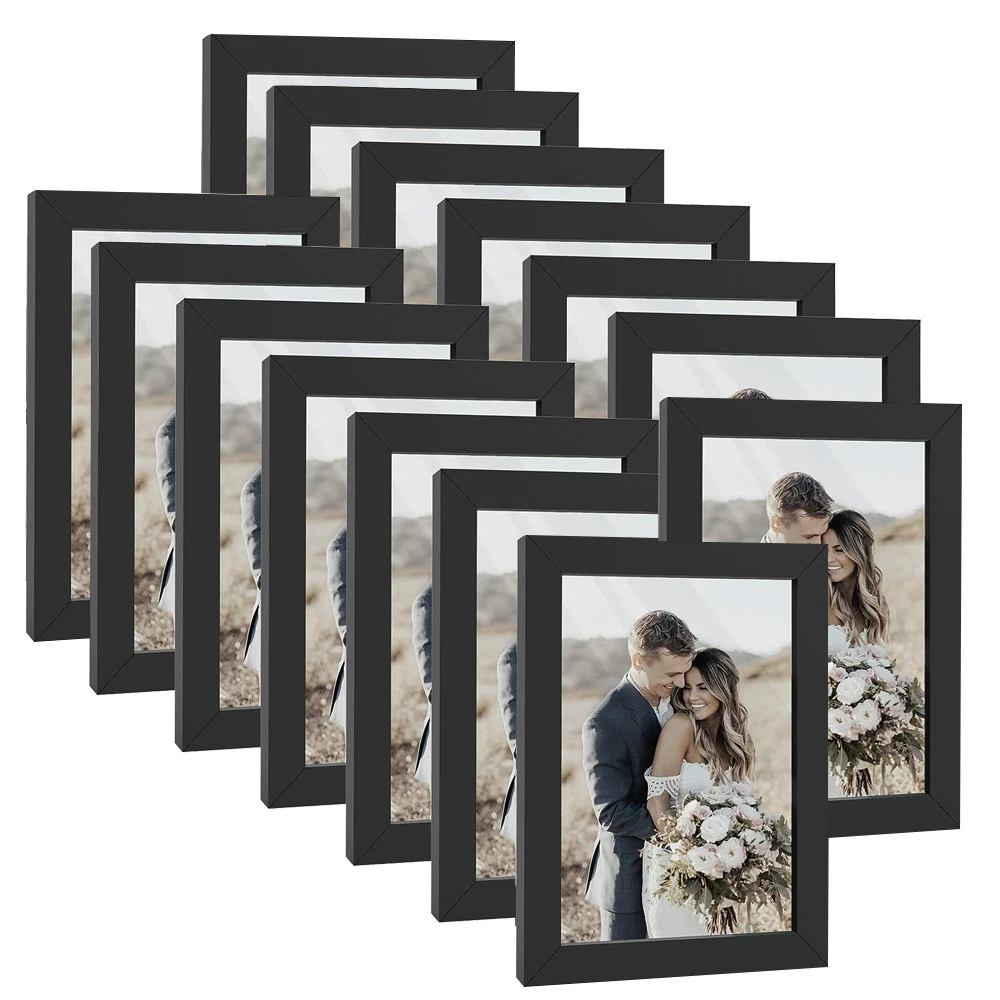 Frame Display Wood - Conjunto de 14 molduras de madeira