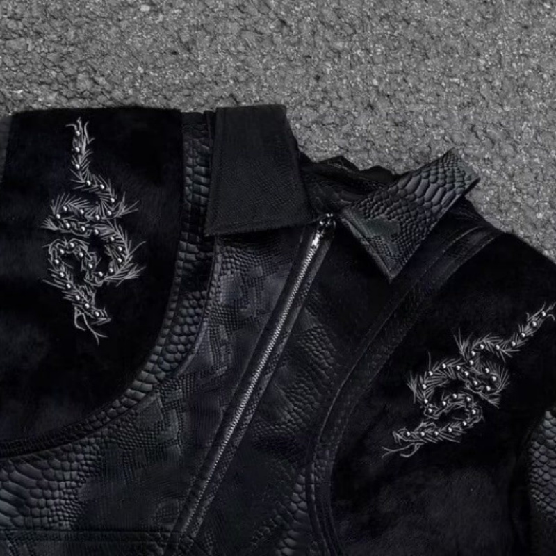 Jaqueta Masculina Preta com Es - Embroidery Jacket avaliação e preço