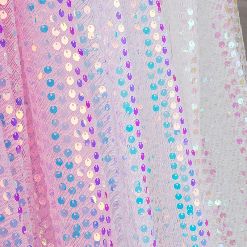 Tecido bordado de lantejoulas  - Embroidery Gradient avaliação e preço