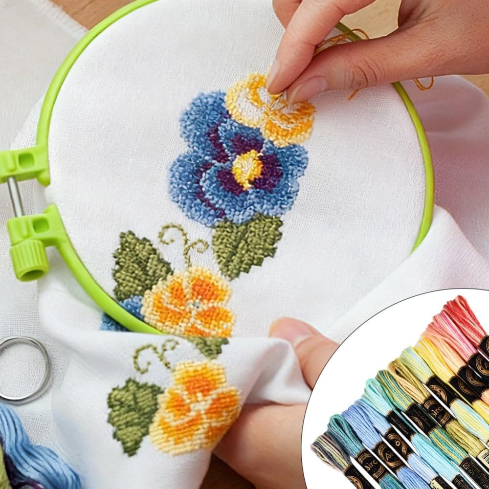 12 Meadas 105 Jardas 6 Fios Li - Embroidery Gradient avaliação e preço