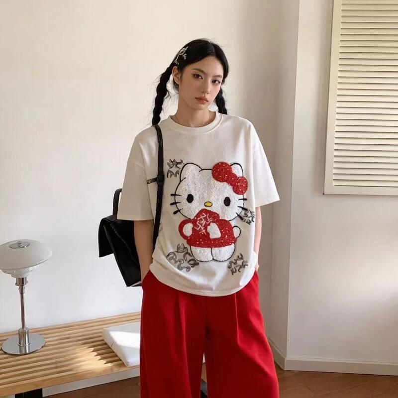 Camiseta Feminina de Verão com - Embroidery Tshirt avaliação e preço