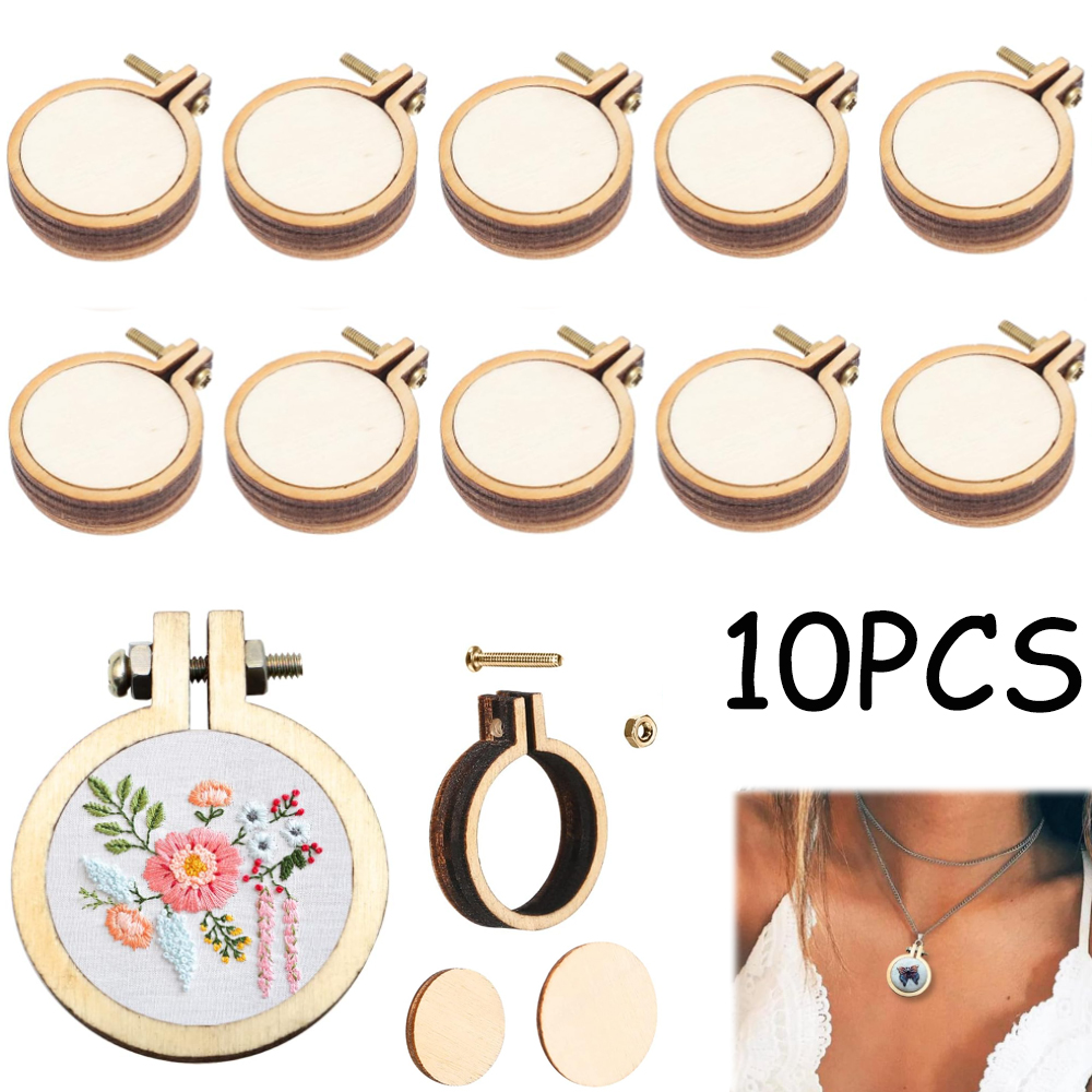 10 pçs/set de madeira mini bor - Embroidery Zone avaliação e preço