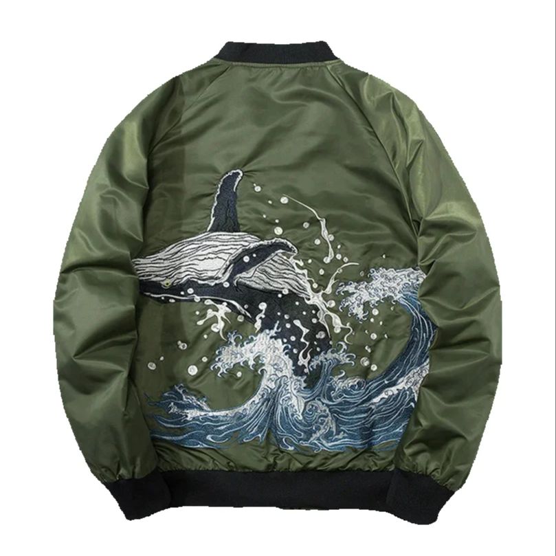 Jaqueta Bomber Bordada Sukajan - Embroidery University avaliação e preço