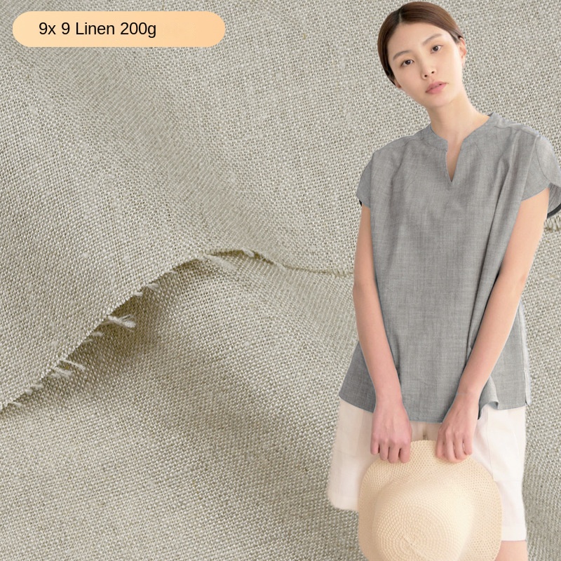 200g 9sx9s tecidos de linho ou - Linen Fabric Natural avaliação e preço