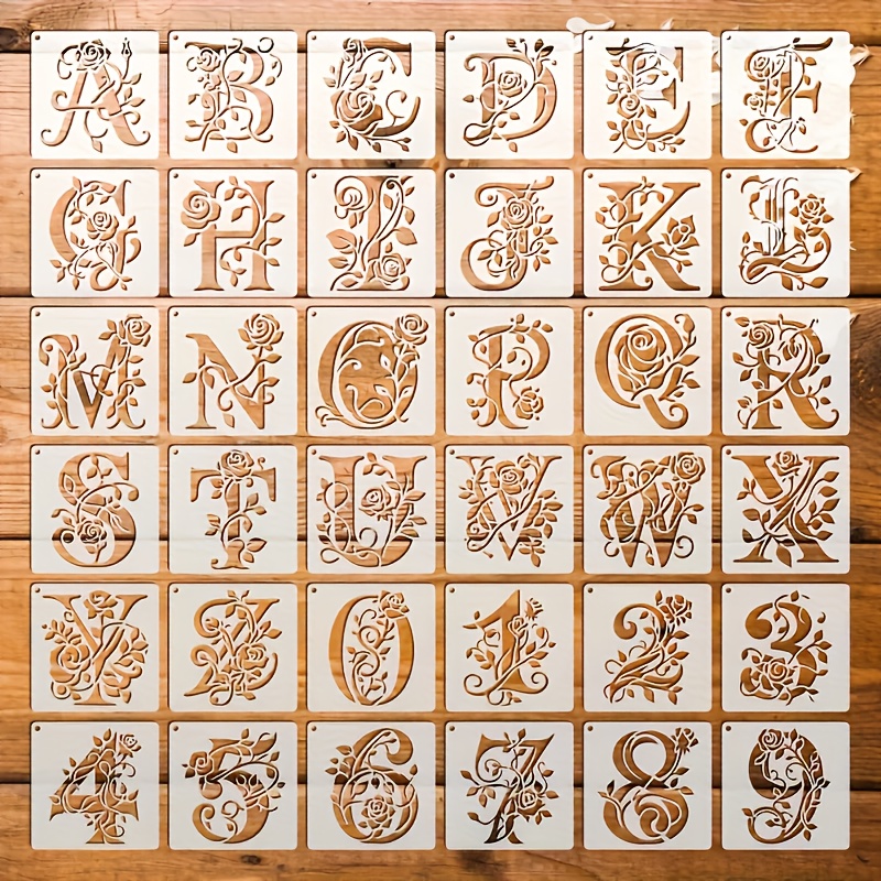 Conjunto de 36 Letras do Alfab - Embroidery Alphabet Designs avaliação e preço