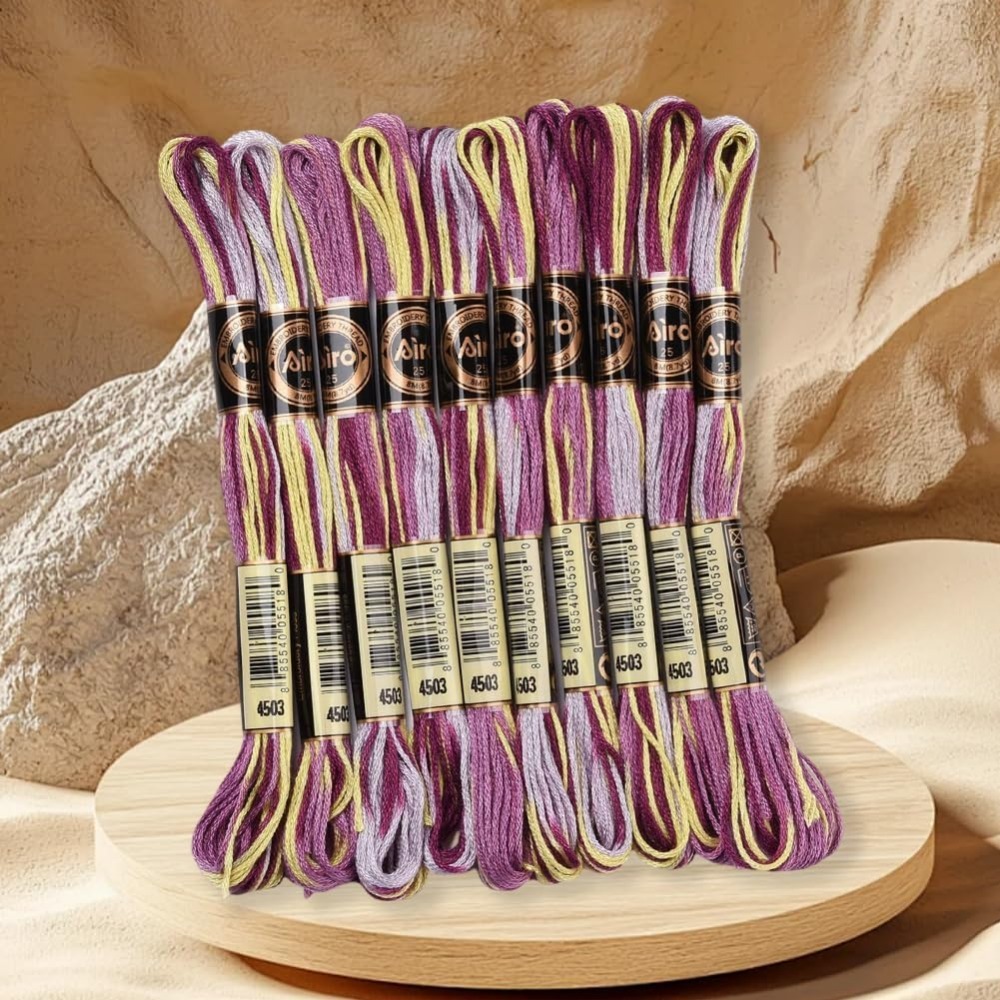 6 fios roxo variegado bordado  - Embroidery Gradient avaliação e preço