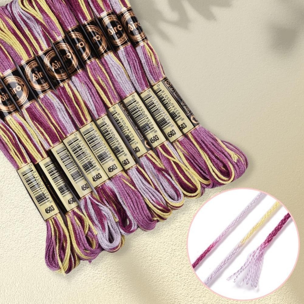 6 fios roxo variegado bordado  - Embroidery Gradient avaliação e preço