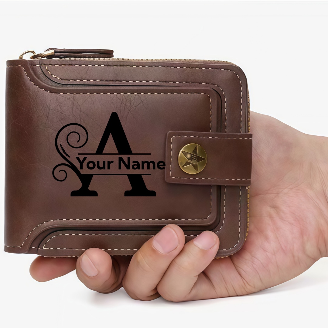 Carteira Masculina Personaliza - Embroidery Alphabet avaliação e preço