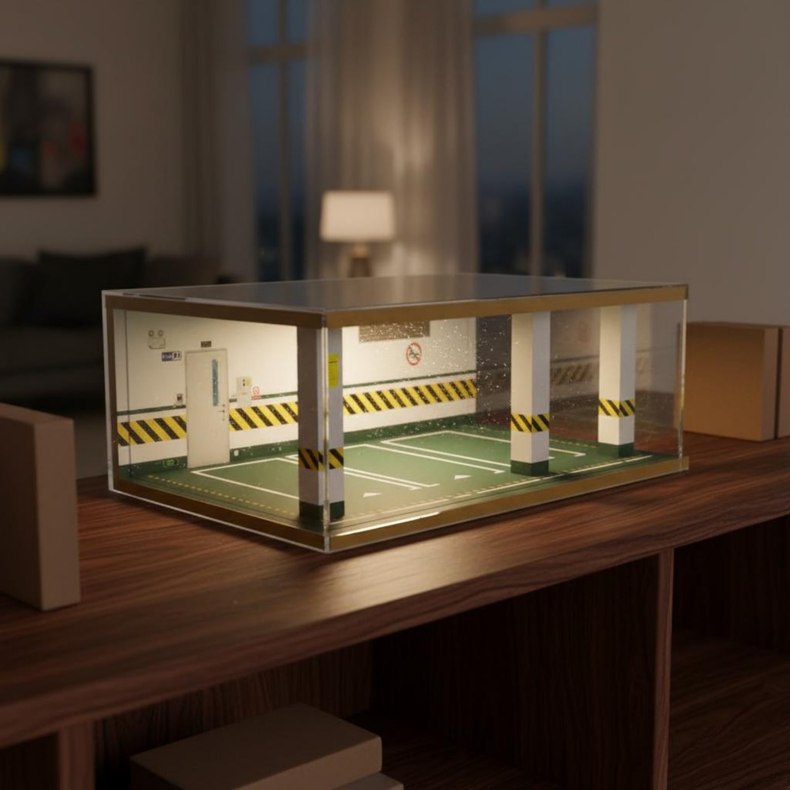 Garagem de Estacionamento em E - Frame Display Wood avaliação e preço