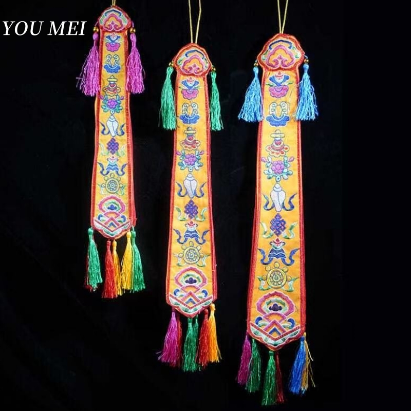 Oito bandeiras auspiciosas fei - Embroidery Handicraft avaliação e preço