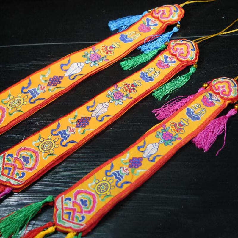 Oito bandeiras auspiciosas fei - Embroidery Handicraft avaliação e preço