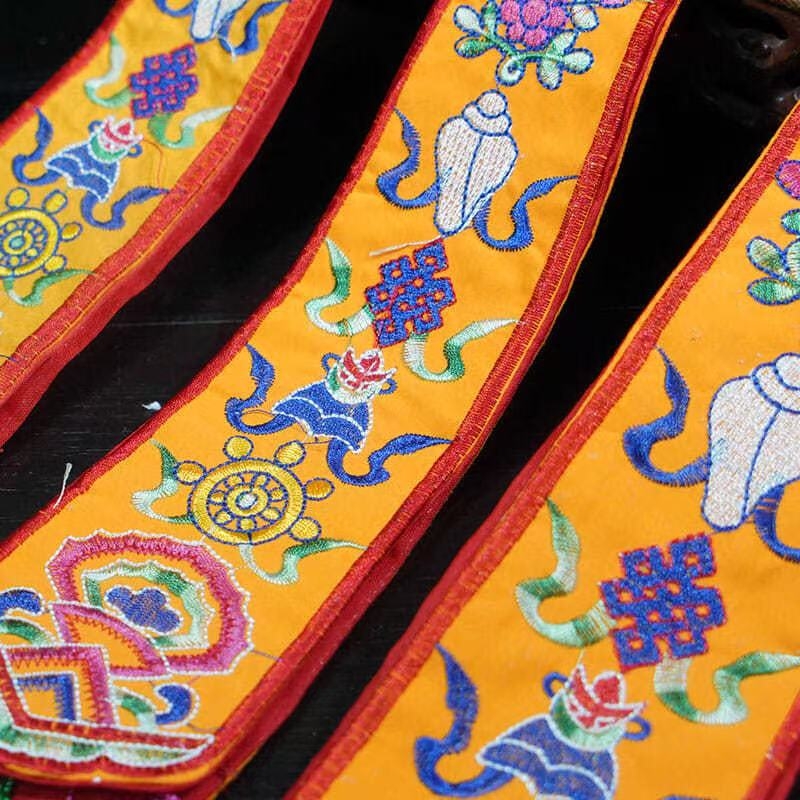 Oito bandeiras auspiciosas fei - Embroidery Handicraft avaliação e preço