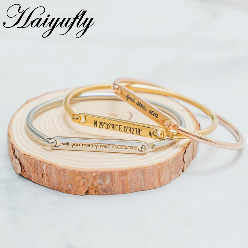 Haiyufly-Pulseira De Texto Per - Embroidery Alphabet avaliação e preço