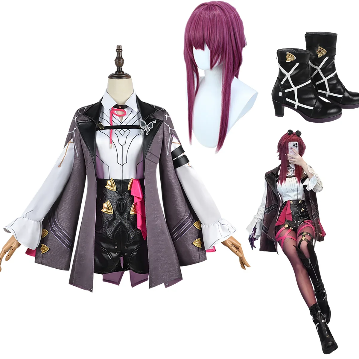 Honkai Star Rail Kafka Cosplay - Embroidery Premium avaliação e preço