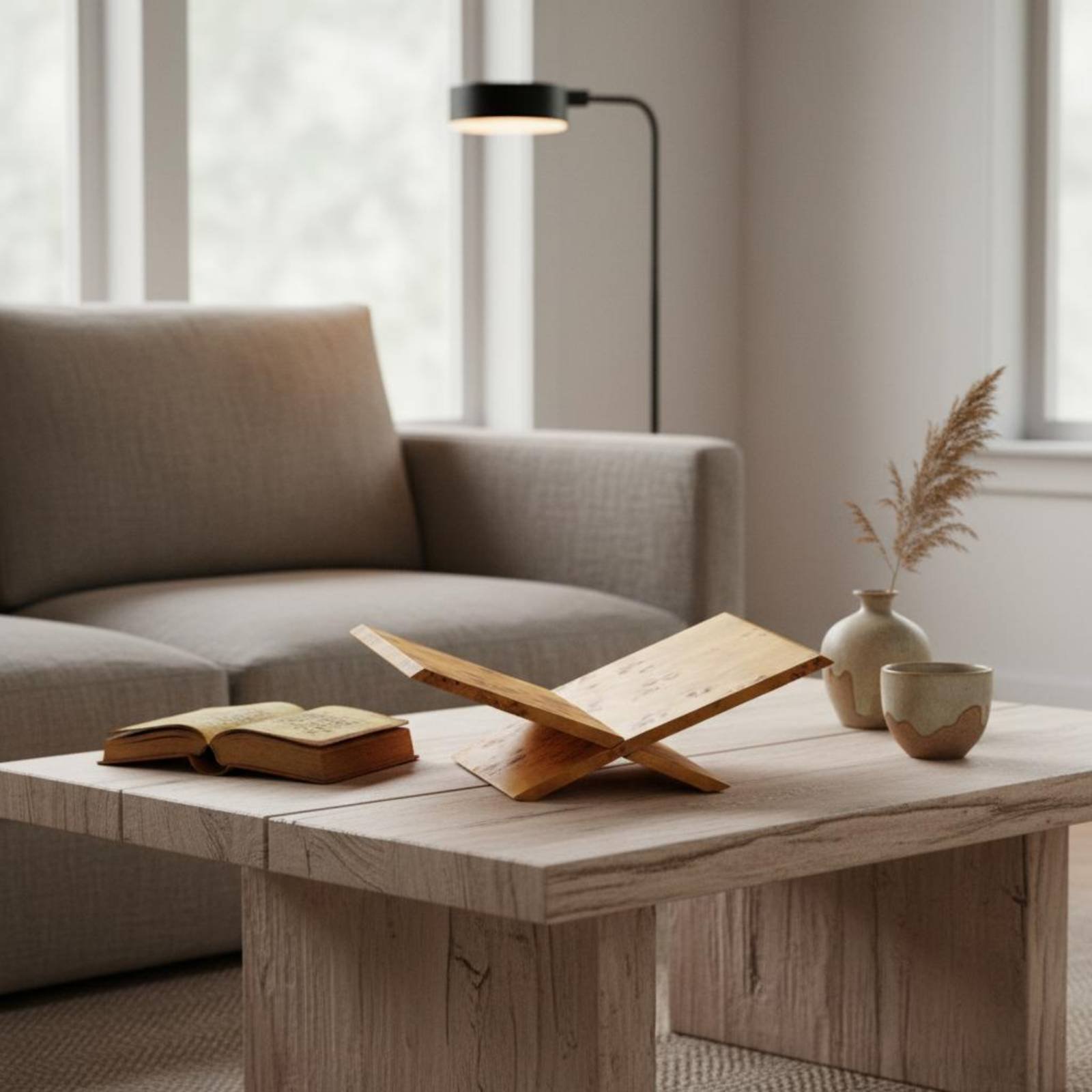 Suporte de Livros em X com Des - Frame Display Wood avaliação e preço