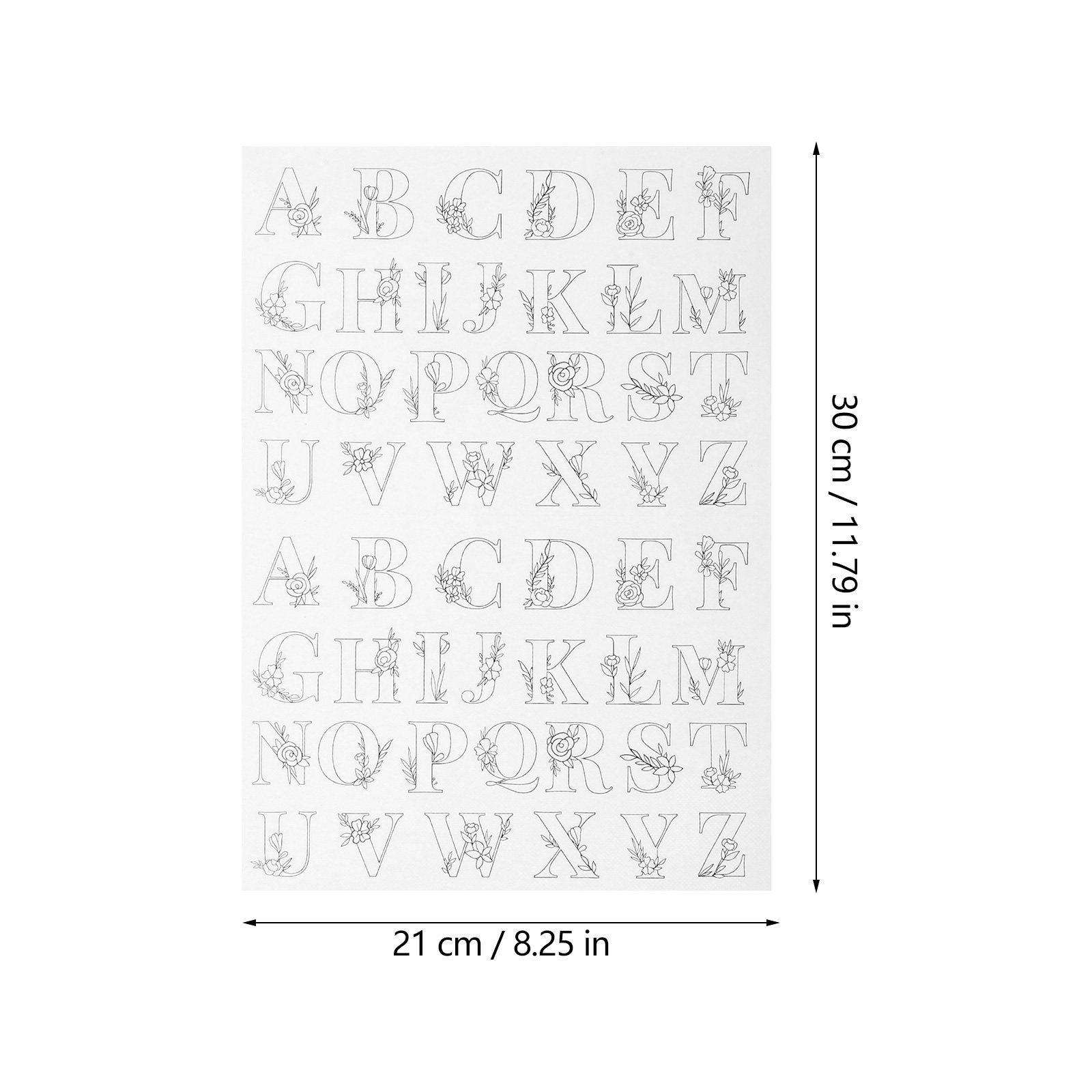 2 Peças de Estênceis Estabiliz - Embroidery Alphabet Designs avaliação e preço