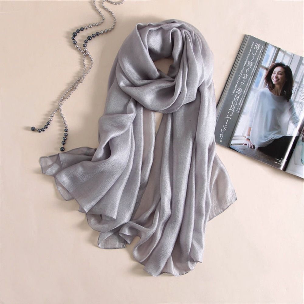 Lenço de linho liso para mulhe - Linen Fabric Natural avaliação e preço
