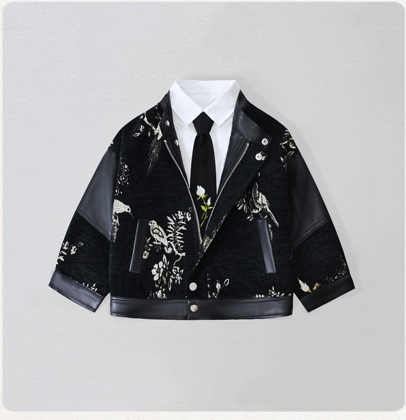 Cavalheiro crianças bordado mo - Embroidery Jacket avaliação e preço
