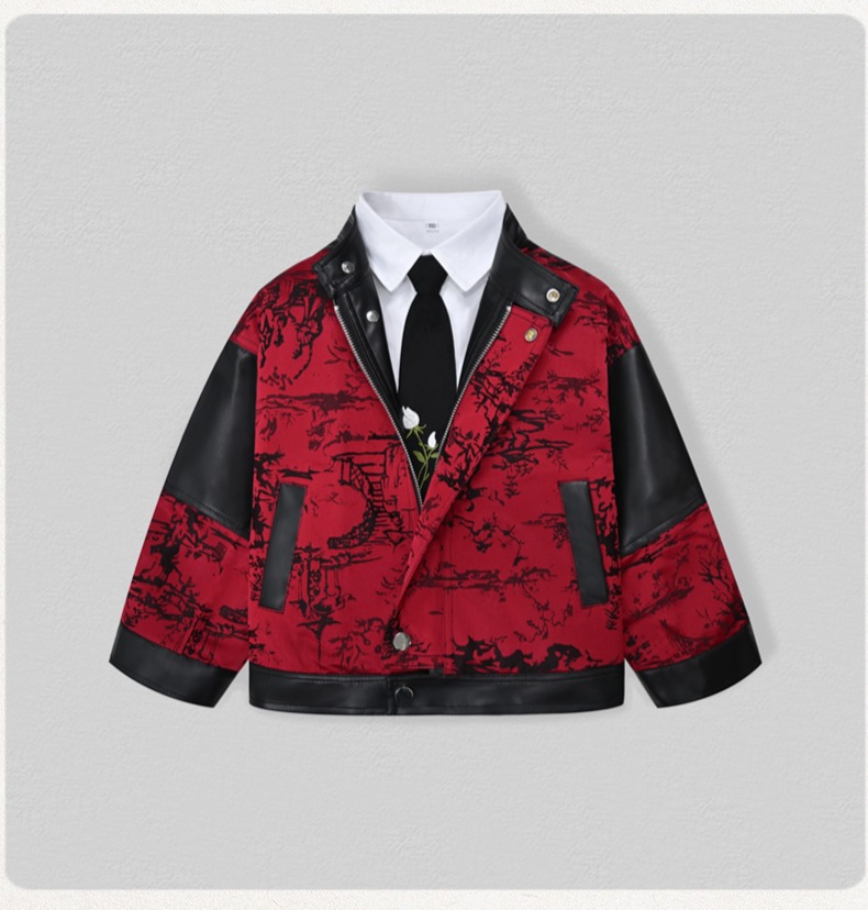 Cavalheiro crianças bordado mo - Embroidery Jacket avaliação e preço