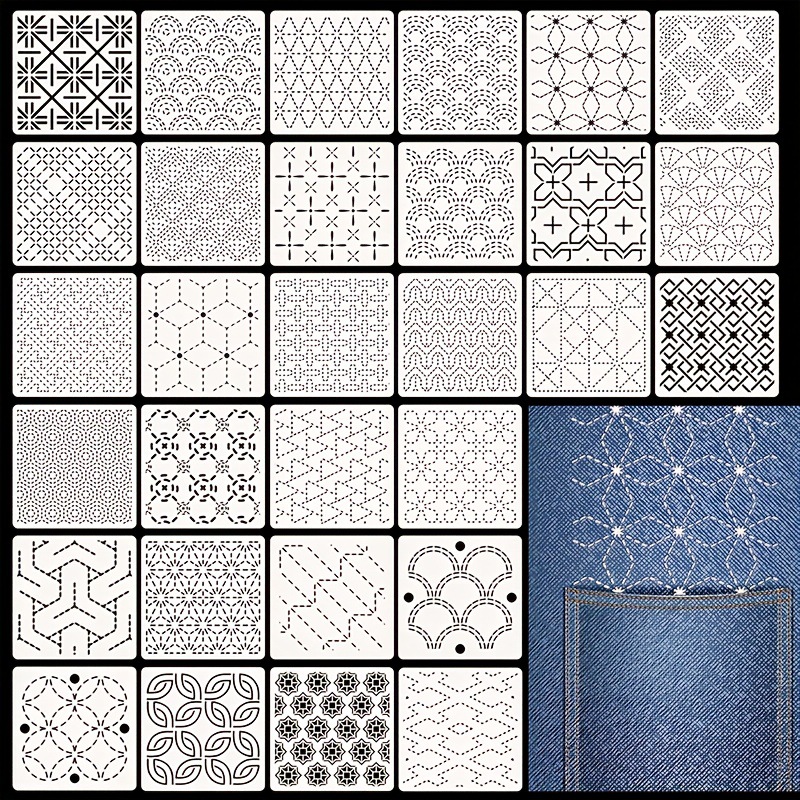 30 peças modelos de bordado di - Embroidery Quilting avaliação e preço
