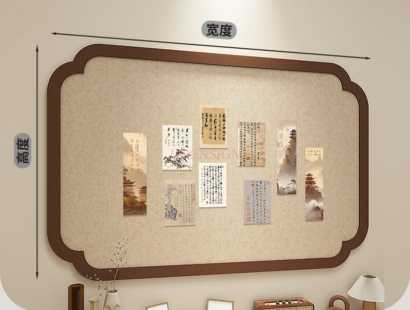 1 pçs estilo nacional placa de - Frame Display Wood avaliação e preço