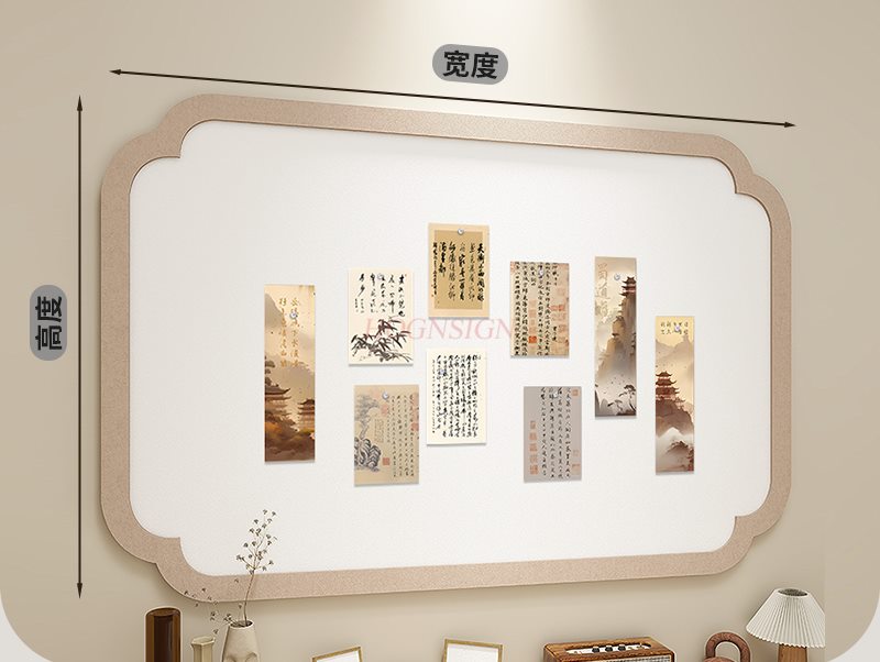 1 pçs estilo nacional placa de - Frame Display Wood avaliação e preço