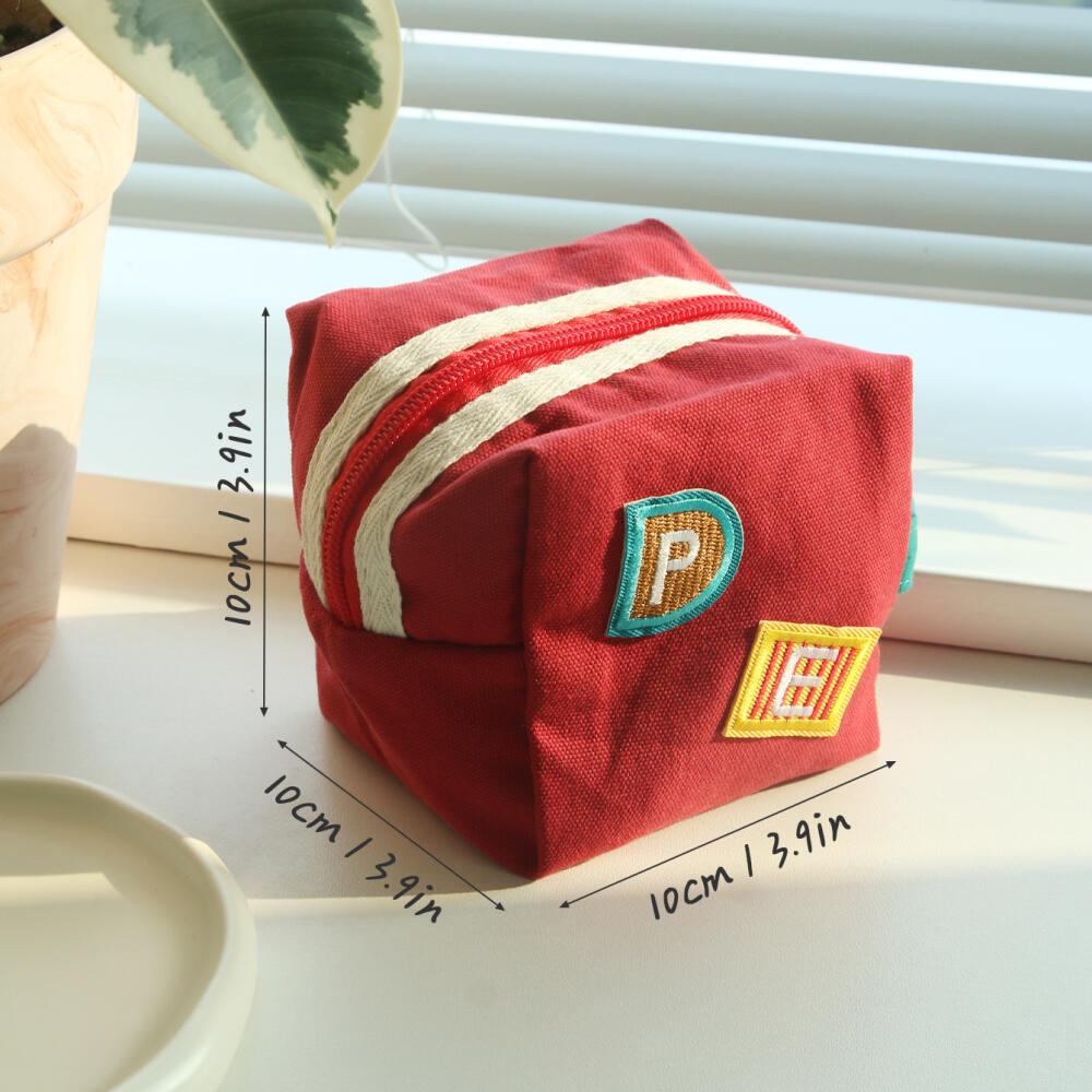 Bolsa Mini de Lona com Zíper P - Embroidery Alphabet avaliação e preço