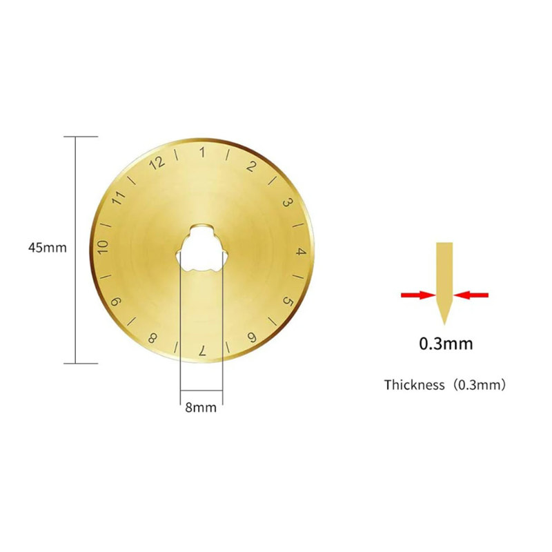 10 Lâminas Rotativas de Titâni - Embroidery Converter avaliação e preço