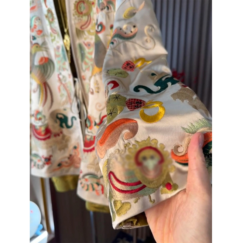 Novo Cardigã Kimono Estilo Chi - Embroidery Jacket avaliação e preço