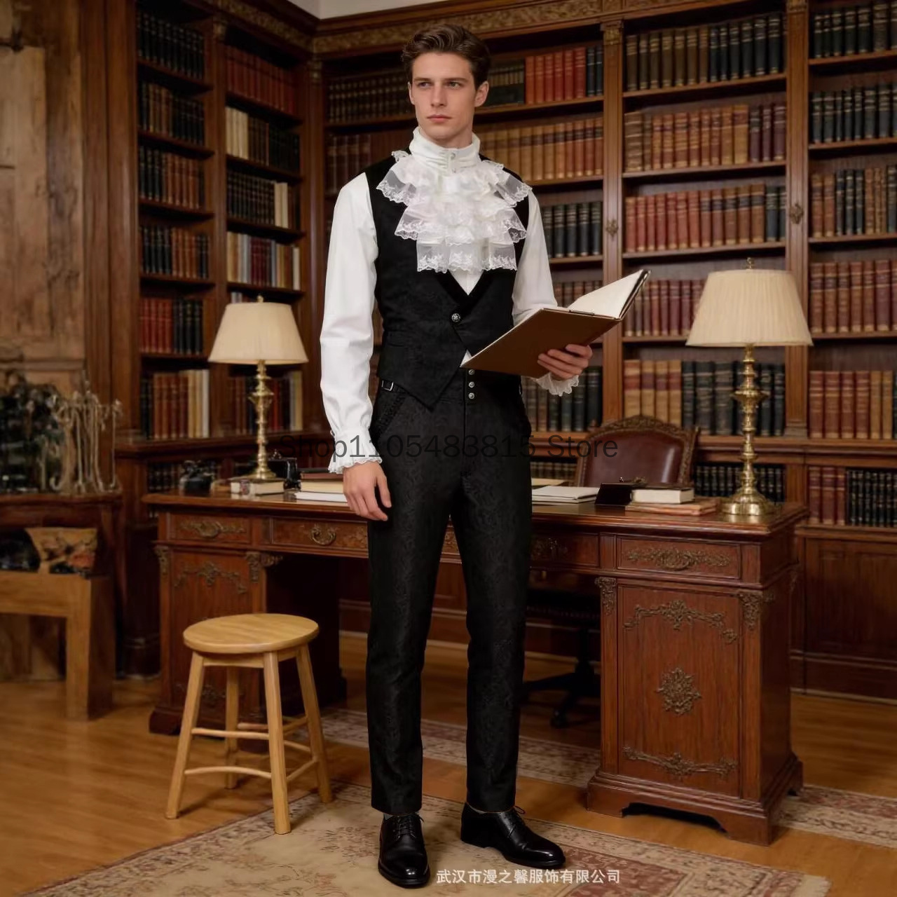 Colete Nobre Masculino Medieva - Embroidery Jacket avaliação e preço