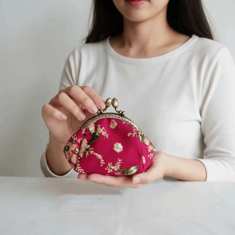 Bolsa de Moedas Antiperda com  - Embroidery Wallet avaliação e preço