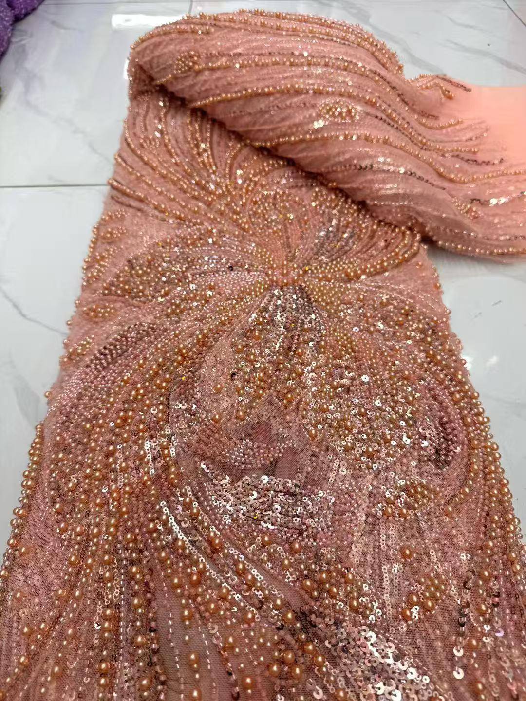 Tecidos de Renda com Lantejoul - Embroidery Gradient avaliação e preço