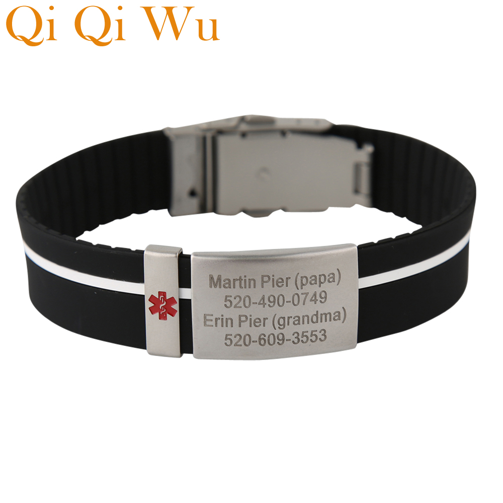 Pulseira Médica Personalizada  - Embroidery Alphabet avaliação e preço