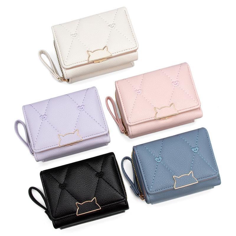 Carteira curta de couro PU com - Embroidery Wallet avaliação e preço
